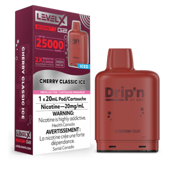 Level X Boost Dripn Cherry Classic Iced 25k 20mg